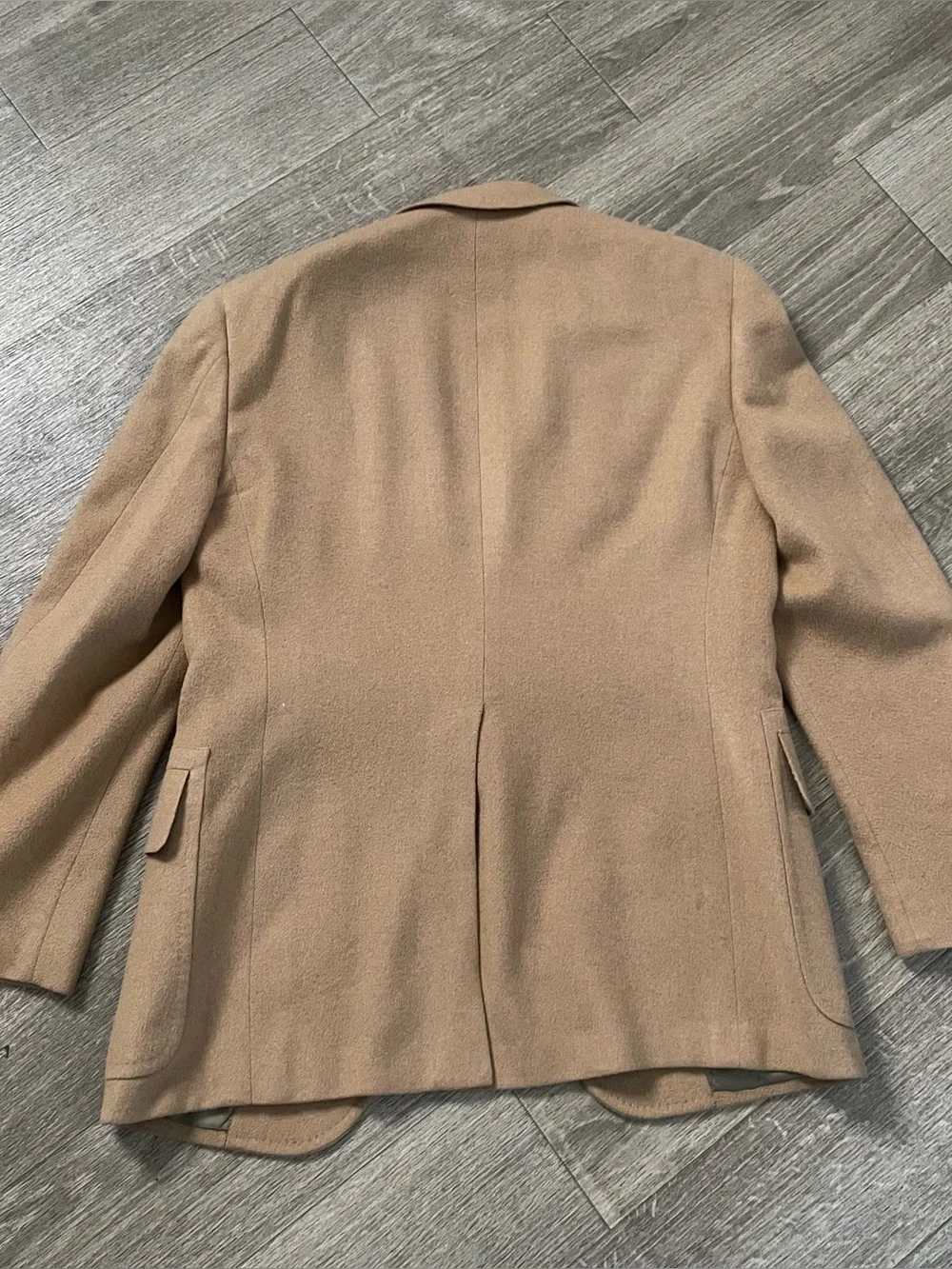 Vintage Hart Schaffner Marx Brown Khaki Cotton Trench Overcoat